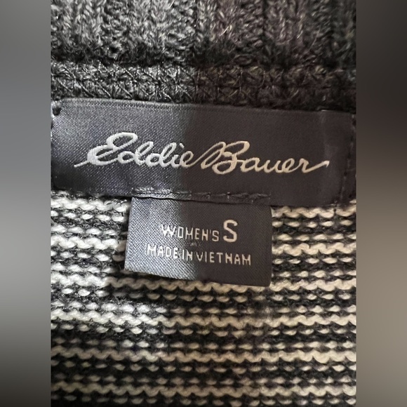 Eddie Bauer double zip gray cardigan S - Picture 5 of 11